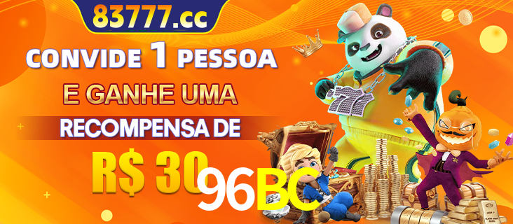 Banner institucional da 96BC sobre parceria de marcas e criação de uma marca de excelência, apresentando os mascotes de jogos populares como o Fortune Tiger.